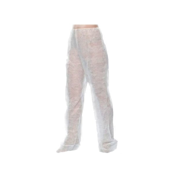 Pantalón de presoterapia Kinefis de polipropileno de TNT de 30 gramos en color blanco - Talla XL